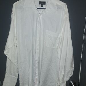 Insignia Mens White Cotton Shirt 16 Size 1/2 34